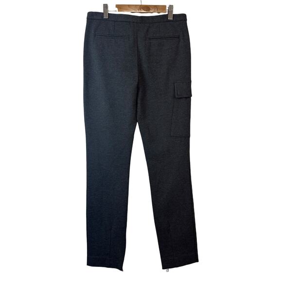 ATM Anthony Thomas Melillo Slim Stretch Cargo Ponte Pants Gray Womens Sz 0 NWOT - Picture 2 of 9